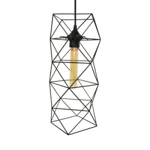 Suspension RUMICO noir E27 60W eco