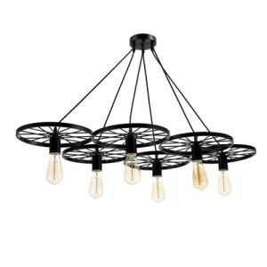 Suspension Aurora 6XE27 40W filament incluse