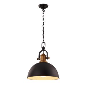 Suspension acero noir E27 60W,D360 N16