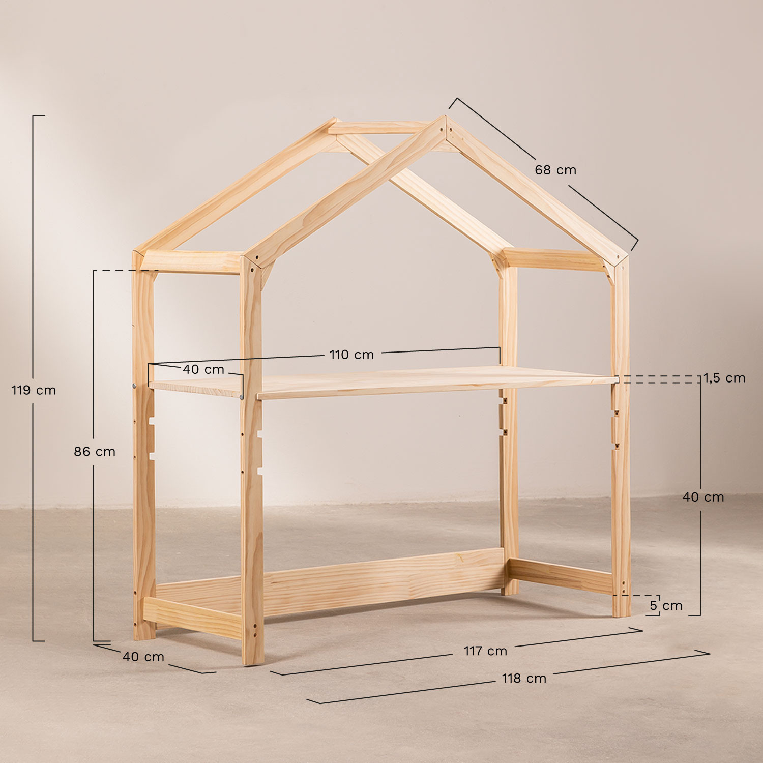 BUREAU POUR ENFANTS RÉGLABLE EN HAUTEUR