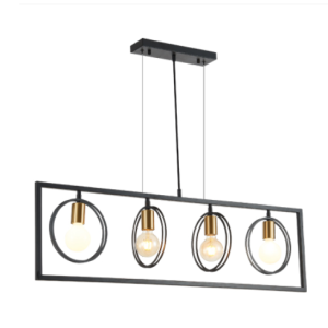 Suspension aligne 4*E27 60W