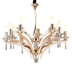 Lustre Sword doré deux etage 8XE14 + 4xE14, N22