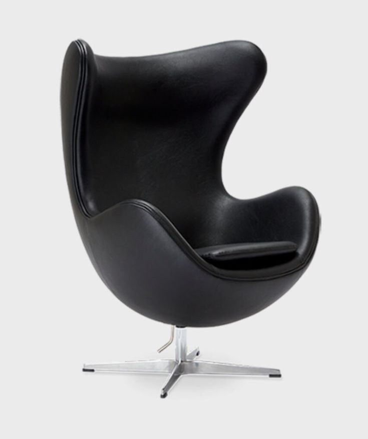 FAUTEUIL EGG NOIR AVEC FONCTION PIVOTANTE COULEURS DISPONIBLE