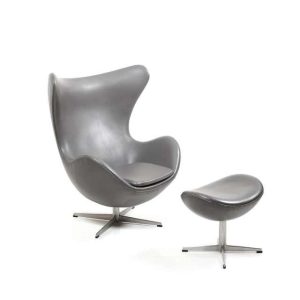 FAUTEUIL EGG GRIS AVEC FONCTION PIVOTANTE COULEURS DISPONIBLE