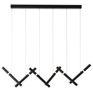 Suspension LED Lagano 6flg noir