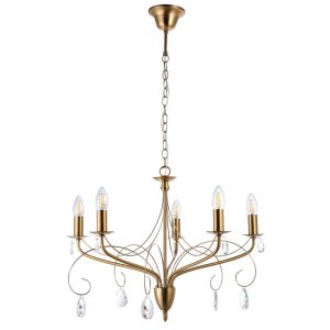 Suspension BRONZE 5 LAMPES