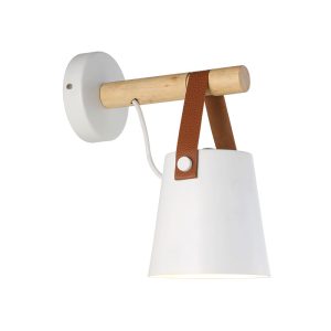 Applique Pito 1xE27 blanc L21xW13xH25.5