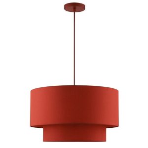 Suspension Double Abat-Jours Noir E27 max. 60W