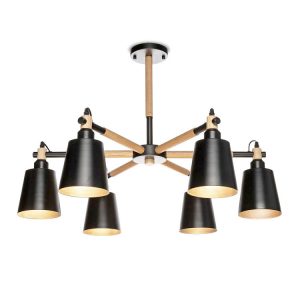 Lustre abat jour 6*E27 D780xH430mm