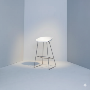 Tabouret Hay – Pieds Métal chromé & Assise en Polypropylène