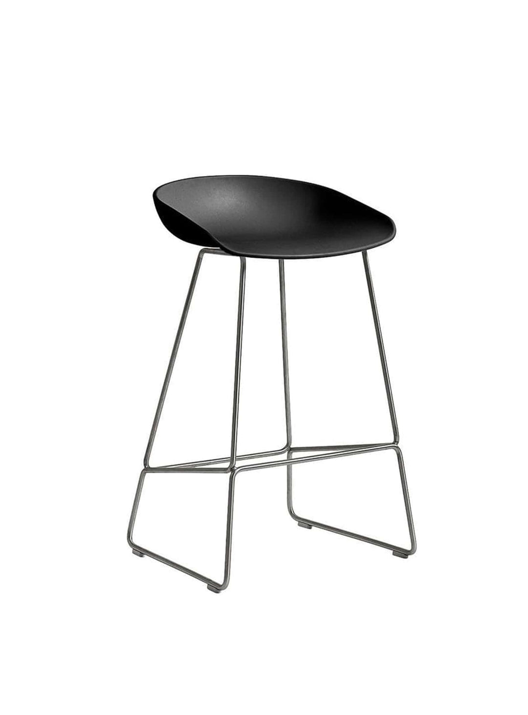 Tabouret Hay – Pieds Métal chromé & Assise en Polypropylène