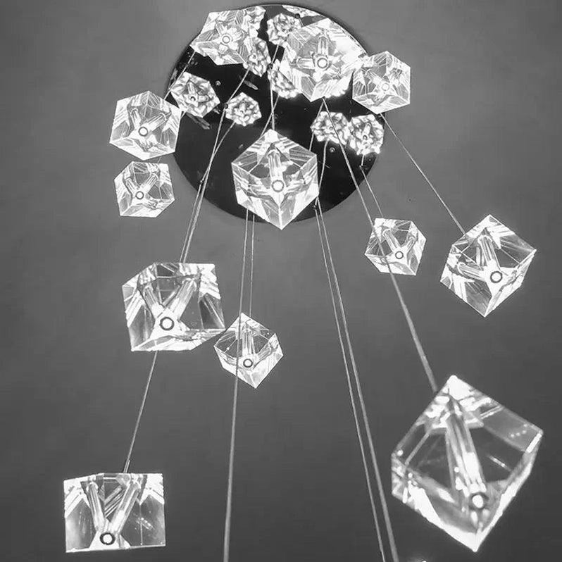 Suspension Moderne Cristal Acrylique