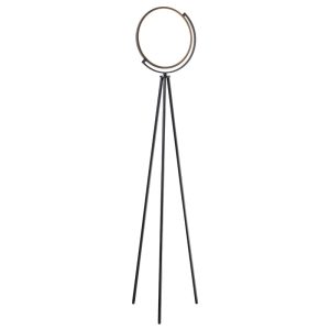 Lampadaire LED 28W 2520Lm 4000K Noir 32*32*152cm