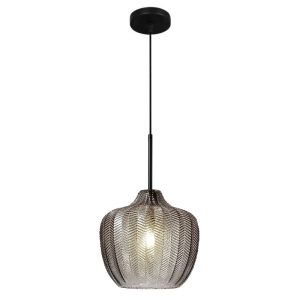 Suspension pour îlot de Cuisine, Abat-Jour en Verre Gris, plafonniers Suspendus, Lampes de Salle à Manger Modernes, culot E26, plafonnier réglable en Hauteur pour Restaurant