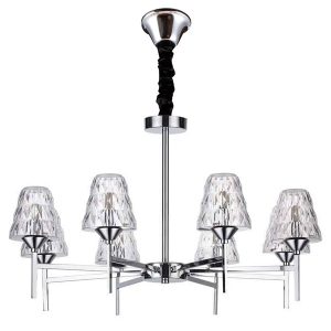 Lustre CRY 8xG9 Chrome H: 820 mm, Ø 735 mm