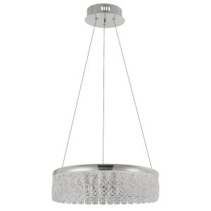 Lustre  48W LED 4000K D400mm chromé