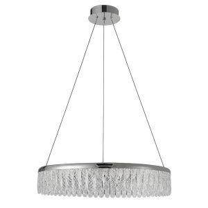 Lustre 60W LED 4000K D600mm chromé
