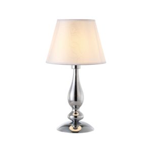Lampe de table FABIOLA 1xE27/28W/230V CHROME
