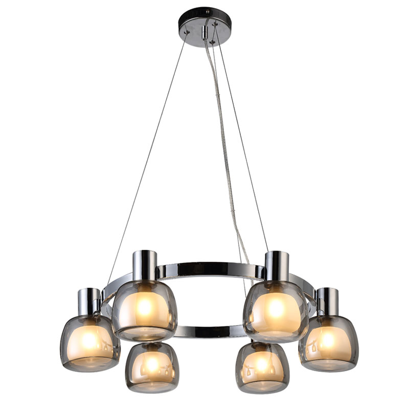 Lustre  6xG9 Ø60xH120cm Chrome