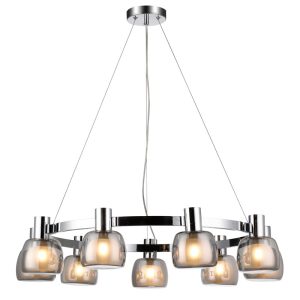 Lustre 9xG9 Ø80xH120cm Chrome