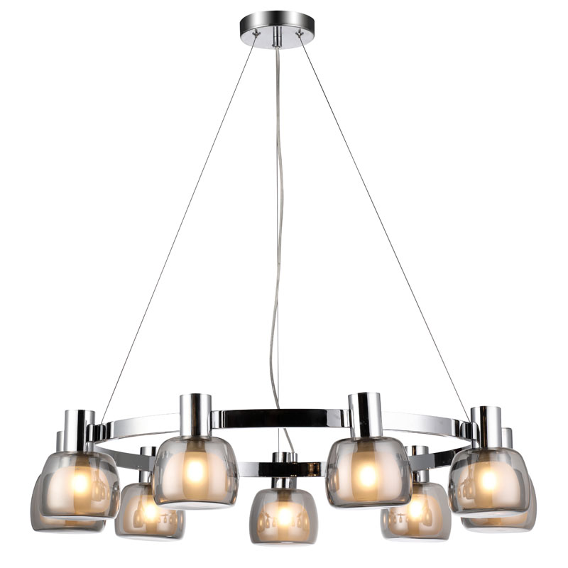 Lustre 9xG9 Ø80xH120cm Chrome
