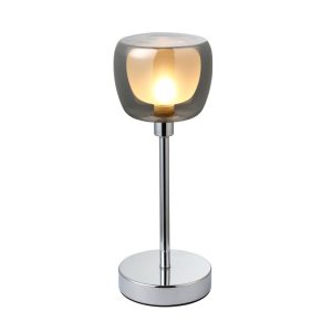 Lampe de chevet 1xG9 Ø12xH30cm Chrome
