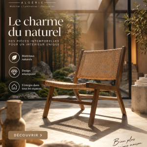 FAUTEUIL EN BOIS NOBLE FRENE