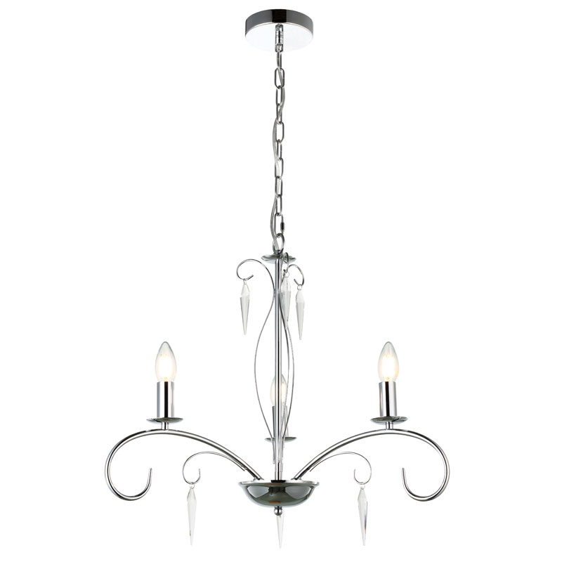 Chandelier Prince 3xE14 Ø59xH110 Chrome