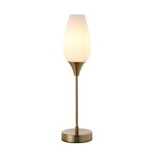 Lampe de chevet Ovu 1xE14 W10xH46cm couleur Bronze