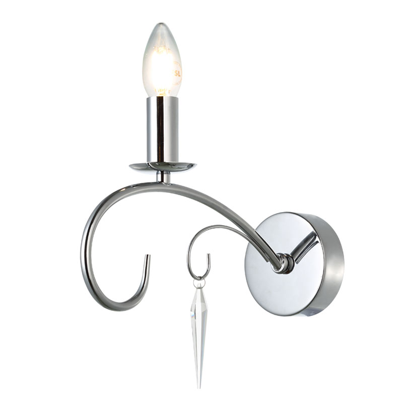 Applique Prince 1xE14 L28xW10xH26 Chrome