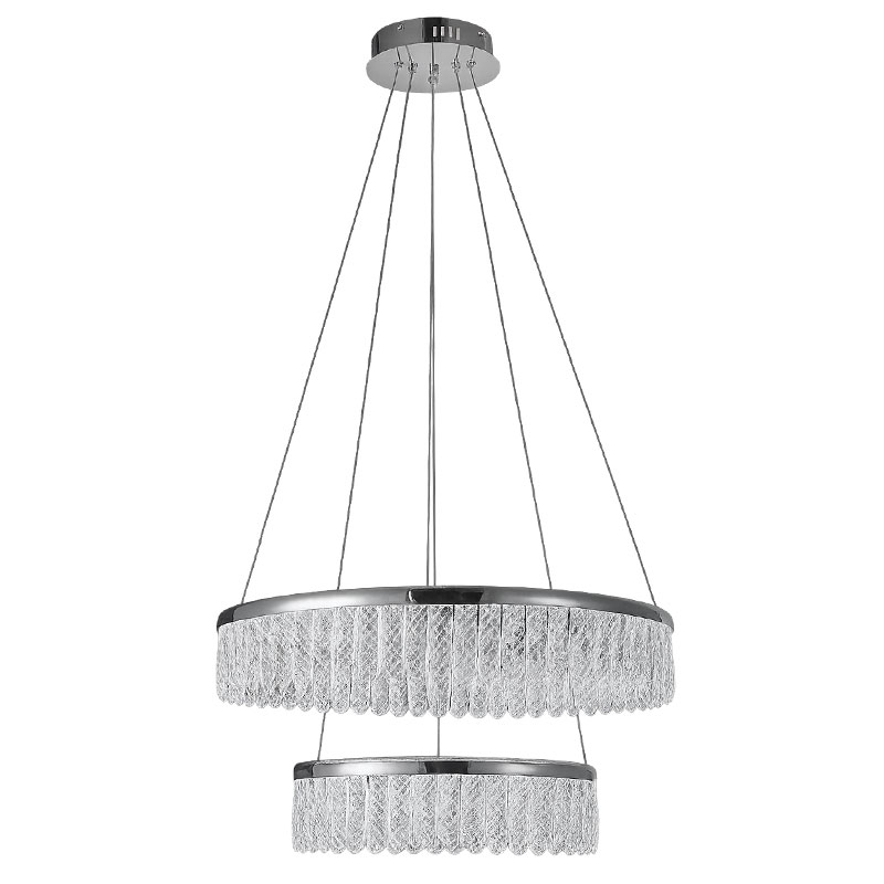 Lustre Kari 2*LED 116W LED D600 chromé 3 mode 3/4/6000K
