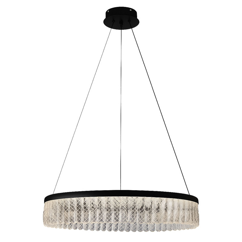 Lustre Kari 60W LED D600 noir 3 mode 3/4/6000K